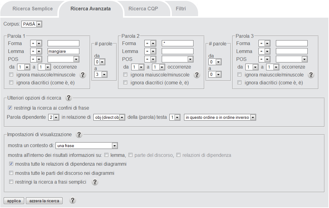 example word order